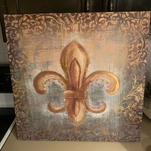 Kirklands Fleur-De-Lis Picture